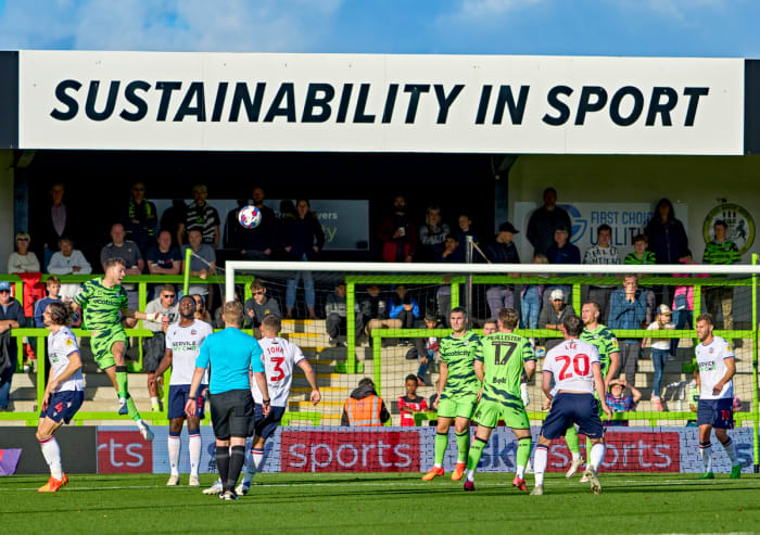 Forest Green won promotion to England’s League One this season. Despite this 1–0 home victory over Bolton, the club has mostly struggled and will be relegated back to League Two next season.